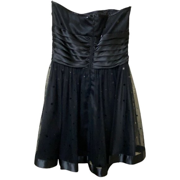 MORGAN & CO. Black Strapless Dress Size 5/6 Party Prom Mini Dress - Picture 2 of 11